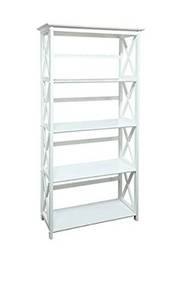 lot 78798 image: Casual Home Montego Bookcase, 5-Shelf, White