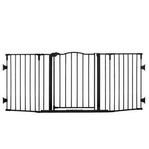 lot 78804 image: Regalo Deluxe Home Accents 74-Inch Widespan Safety Gate, Includes 4 Pack of Wall Mounts