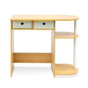 lot 78810 image: Furinno Go Green Home Laptop Notebook Computer DeskTable, BeechIvoryWhite, 11193BEWHIV