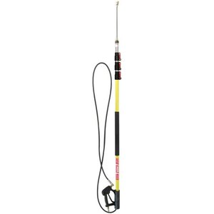 lot 73823 image: B E Pressure 85.206.424L Telescoping Wand, 4-Stage, 24 Length, 4000 psi, 200 Degree F, 8.0 GPM, BlackYellow