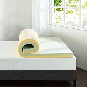 lot 73824 image: Zinus AZ-GTFT-400F 4 Inch Green Tea Memory Foam Mattress Topper, Full