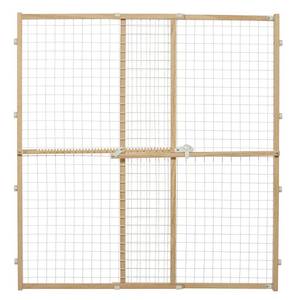lot 73843 image: Midwest Wire Mesh Pet Safety Gate, 44 Inches Tall & Expands 29-50 Inches Wide