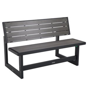 lot 73860 image: Lifetime Outdoor Convertible Bench, Harbor Gray