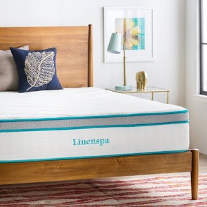 lot 73868 image: Linenspa 12 Inch Gel Memory Foam Hybrid Mattress - KING