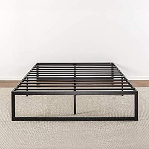 lot 73881 image: Zinus Abel 14 Metal Platform KING Bed Frame W Steel Slat Support Foundation