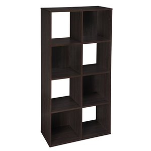 lot 73895 image: ClosetMaid 8998 Cubeicals 8-Cube Organizer, Espresso (MAY BE MISSING HARDWARE)