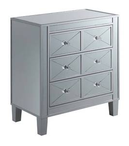 lot 73900 image: Convenience Concepts Gold Coast BettyB Mirrored End Table, Mirror  Silver