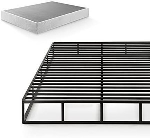 lot 73902 image: Zinus 9 Inch Quick Lock High Profile Smart Box Spring-- QUEEN