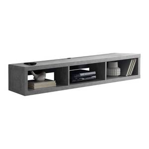 lot 73919 image: Martin Furniture Floating Tv Console, 60, Stone Gray