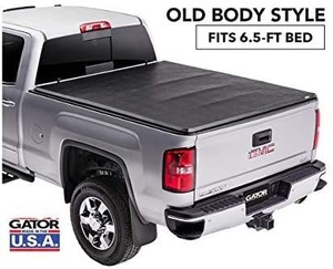 lot 73921 image: Gator ETX Soft Tri-Fold Truck Bed Tonneau Cover  59110  Fits 2014 - 2018, 2019 LtdLgcy ChevyGMC SilveradoSierra 1500 66 Bed  Made in the USA