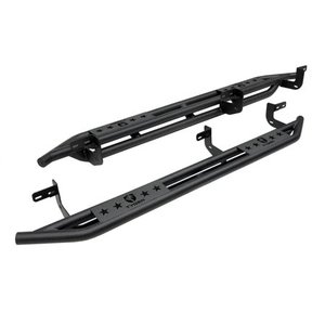 lot 73932 image: Tyger Auto Star Armor Kit for 2009-2018 Dodge Ram 1500 Quad Cab  Textured Black  Side Step  Nerf Bars  Running Boards ( MISSING HARDWARE)