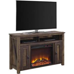 lot 73933 image: Ameriwood Home Farmington Electric Fireplace TV Console for TVs up to 50, Multiple Colors