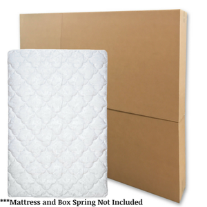 lot 73937 image: Mattress Box King  Queen fits up to 80x11x79 (SLIGHTLY TORN)