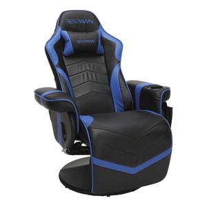 lot 73949 image: RESPAWN-900 Racing Style Gaming Recliner, Reclining Gaming Chair, in Blue (RSP-900-BLU)