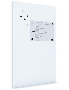 lot 73958 image: MasterVision - Magnetic Dry Erase Tile Board, 38 12 x 58, White Surface DET8125397 (Some dents around the edges and corners)