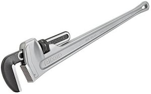 lot 73966 image: RIDGID 31115 Model 848 Aluminum Straight Pipe Wrench, 48-inch Plumbing Wrench