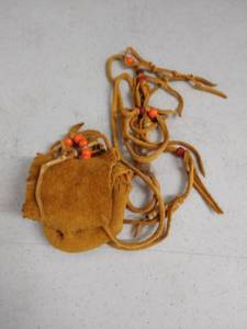 lot 6074 image: leather pouch