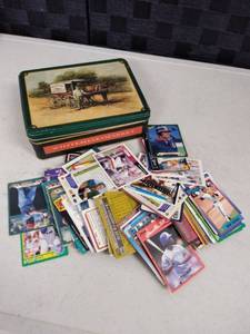 lot 6085 image: tin with baseball cards