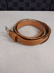 lot 6095 image: cow hide leather belt