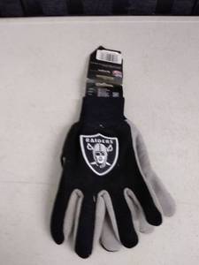 lot 6158 image: raiders Two-Tone Gloves
