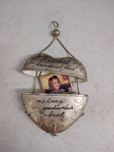 lot 6287 image: nice silver hanging orantmen