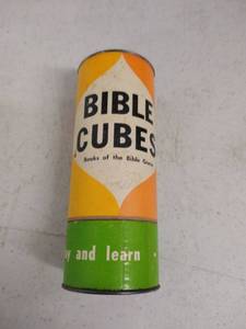 lot 6321 image: vintage Bible cubes game