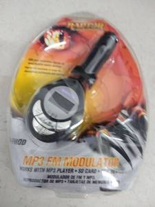 lot 6323 image: Raptor Wireless Fm Modulator Mp3 Sd Card Usb Player Aw-fmod