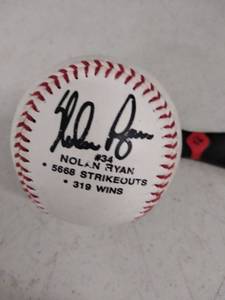 lot 6348 image: Nolan Ryan baseball