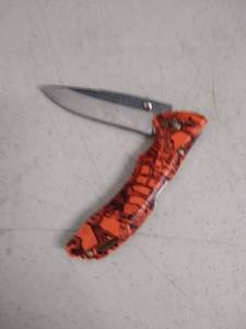 lot 6355 image: buck orange pocket knife