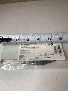 lot 5066 image: Miltex Adson Tissue Forceps 4 34 Inch Angled