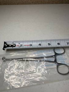 lot 5100 image: Vantage Babcock Tissue Forceps 6 14 Inch 8mm Wide Jaws
