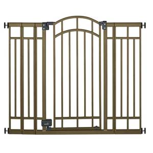 lot 6040 image: Summer Multi-Use Deco Extra Tall Walk-Thru Gate, Bronze (28.5 - 48 Inch)