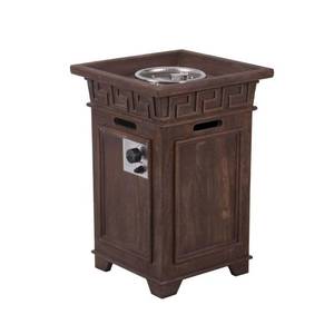 lot 6043 image: Bond Manufacturing 67512 Sonoma Gas Firebowl Column, Brown