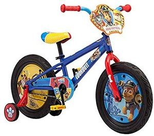 lot 6066 image: Nickelodeon Paw Patrol Boys Bicycle With Training Wheels, 16-Inch Wheels