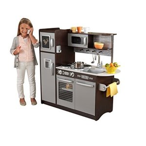 lot 6068 image: KidKraft Uptown Espresso Kitchen �� Amazon Exclusive