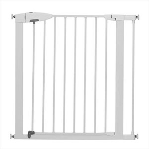 lot 7535 image: Munchkin Easy Close Metal Baby Gate, White, Model MK0002-012