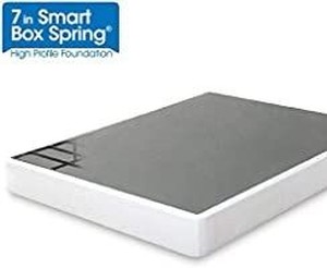 lot 8443 image: Zinus 7 Inch Smart Box Spring  Mattress Foundation  Strong Steel structure  Easy assembly required, Cal King