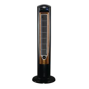 lot 8447 image: Lasko Products Portable Electric 42 Oscillating Tower Fan with Fresh Air Ionizer, Timer and Remote Control for Indoor, Bedroom and Home Office Use, Blackwood T42950