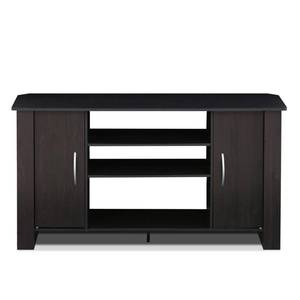 lot 8458 image: Furinno Econ TV Stand Entertainment Center, Espresso. Missing Hardware.