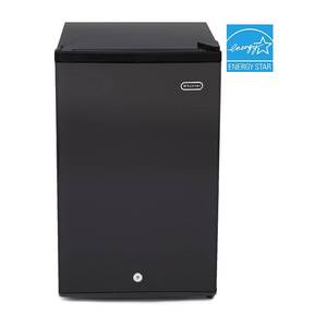 lot 8459 image: Whynter CUF-301BK Energy Star 3.0 cubic feet Upright Freezer Stainless Steel door with Security Lock with Reversible Door - Black