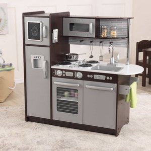 lot 9300 image: KidKraft Uptown Espresso Kitchen