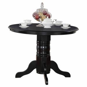 lot 9301 image: east west shelton 42in round table with single pedestal