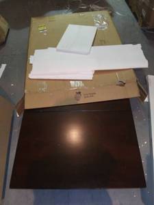 lot 9309 image: mahogany table top that extends