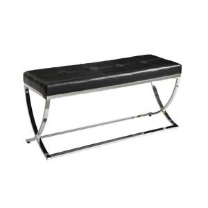 lot 9319 image: Coaster Home Furnishings Bench, ChromeBlack