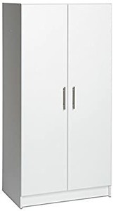 lot 9329 image: Prepac Elite Storage Cabinet, 32 W x 65 H x 16 D, White