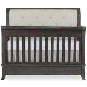 lot 9343 image: Evolur Signature Amsterdam 5-In-1 Convertible Crib, Smokey Brushed Grey
