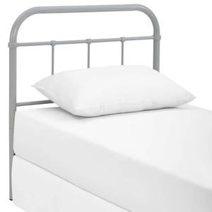 lot 9345 image: Serena Twin Steel Headboard Gray - Modway