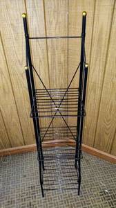 lot 102 image: Folding Metal Wire Stand  45 Inches Tall