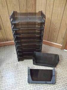 lot 103 image: Stack-able Plastic Letter Trays