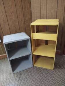 lot 109 image: 2 Painted Wood Crates